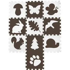 EVA Puzzle podložka Lesní priatelia 32 × 32 × 1 cm (10 ks)