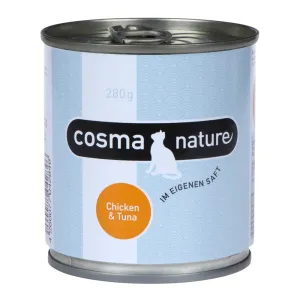 Výhodné balenie Cosma Nature 24 x 280 g - kuracie prsia a tuniak