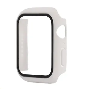 COTEetCI polykarbonátové puzdro s ochranou displeja pre Apple Watch 7 41 mm biele