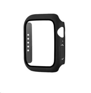 COTEetCI polykarbonátové puzdro s ochranou displeja pre Apple Watch 7 41 mm čierne