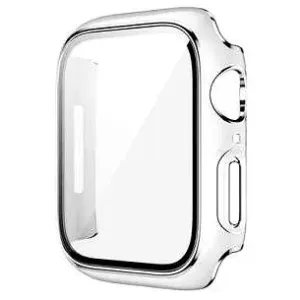 COTEetCI polykarbonátové puzdro s ochranou displeja pre Apple Watch 7 45 mm biele
