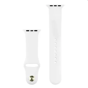 Silikónový remienok COTEetCI pre Apple Watch 42/44/45mm, biely