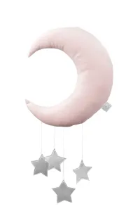 Závesná dekorácia mesiačik Shiny - Dusty Pink #4043387