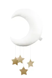 Závesná dekorácia mesiačik Shiny - White #4043640