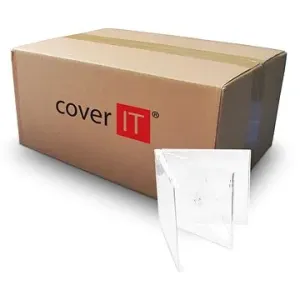 COVER IT box: 2 CD 10 mm jewel box + tray číry – kartón 200 ks