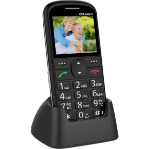 Tlačidlový telefón pre seniorov CPA Halo 11, čierna
