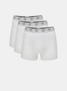 Súprava troch boxeriek v bielej farbe CR7 #5364043
