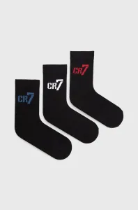 Detské ponožky CR7 Cristiano Ronaldo (3-pack) čierna farba #4653421