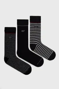 Ponožky CR7 Cristiano Ronaldo (3-pack) šedá farba