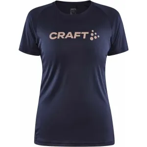 Craft CORE ESSENCE LOGO TEE W Dámske funkčné tričko, tmavo modrá, veľkosť #5839143