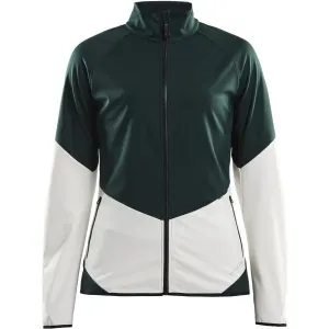 Craft GLIDE Dámska softshellová bunda, tmavo zelená, veľkosť XL