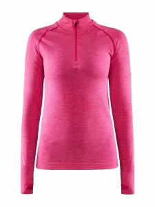 Women's T-Shirt Craft Core Dry Active Comfort Zip Pink #9478617