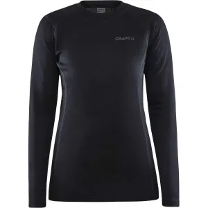 Craft CORE WARM BASELAYER LS Dámske funkčné tričko, čierna, veľkosť #9397172