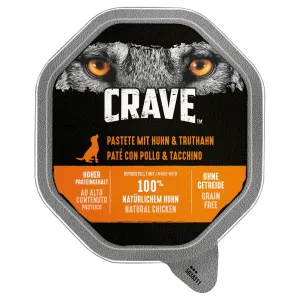 Crave Adult paštéta - 7 x 150 g kuracie & morčacie