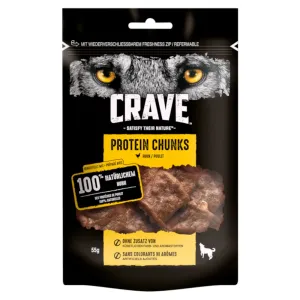 Crave Protein Chunks Snack - 6 x 55 g kuracie