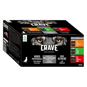 Výhodné balenie Crave Adult krmivo pre psov 24 x 400 g - mix (3 druhy)