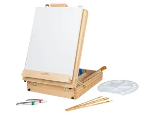 crelando® Stolový maliarsky stojan v kufríku, 52-dielna súprava #4450382