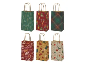 crelando® Darčekové tašky (zdobený papier, 6 kusov)