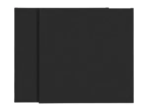 crelando® Maliarske plátno, čierne (2 ks (40 x 40 cm))