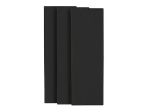 crelando® Maliarske plátno, čierne (3 ks (20 x 60 cm))