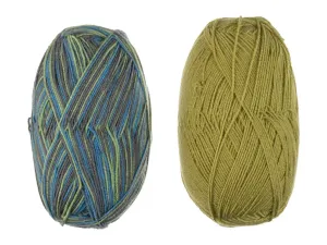 crelando® Elastická vlna na ponožky (hnedá/zelená)