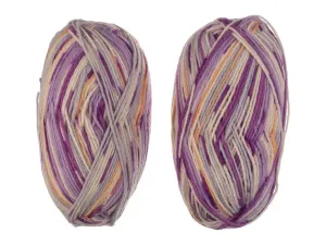 crelando® Vlna na ponožky Verena, 6-vláknová (sivá/bledoružová)
