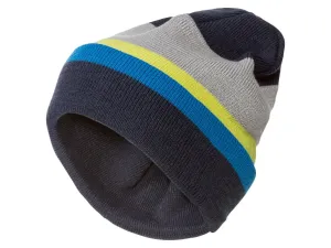 CRIVIT Dámska/pánska športová pletená čiapka (univerzálna veľkosť , modrá/žltá)