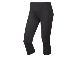 CRIVIT Dámske funkčné capri nohavice (XS (32/34), čierna) #4004211
