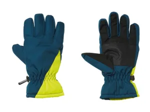 CRIVIT Dievčenské/chlapčenské lyžiarske rukavice (5 (8 – 10 rokov), modrá/žltá)