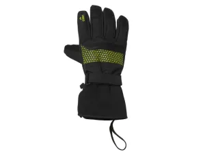 CRIVIT Dámske/Pánske lyžiarske rukavice (7, čierna/limetková)