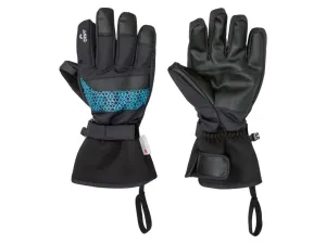 CRIVIT Dámske/pánske lyžiarske rukavice (7,5, čierna/modrá)