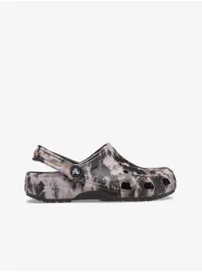 Bielo-čierne unisex papuče Crocs Classic Bleach Dye Clog #696871