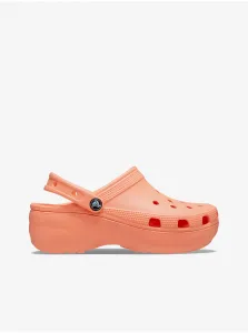 Oranžové dámske papuče Crocs #672710