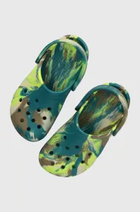 Detské šľapky Crocs zelená farba #8753057