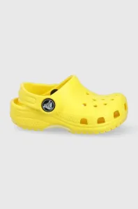 Detské šľapky Crocs žltá farba #210839
