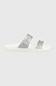 Šľapky Crocs Classic Glitter II Sandal dámske, strieborná farba, 207769 #6280710