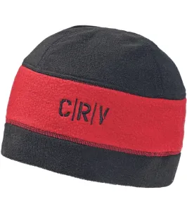 CRV Tiwi Pánská fleecová čepice 03140065 čierna/červená M/L