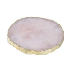 CRYSTAL Podtácka z drahých kameňov ruženín 11 cm