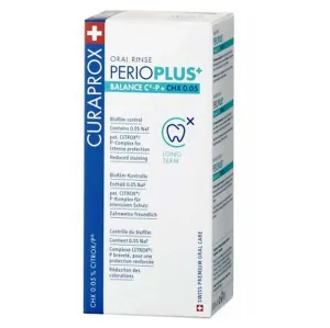 Curaprox Perio Plus+ BALANCE CHX 0,05% ústna voda s chlórhexidínu citroxom a sodium fluoridom 200 ml #155649