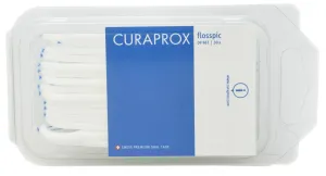 Curaprox DF 967 Flosspic zubná niť dentálna niť v plastovom špáradle 30 ks unisex