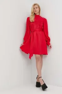 Šaty Custommade Kaya červená farba, mini, áčkový strih #6140447