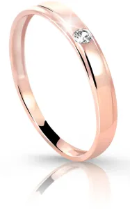 Cutie Diamonds Prsteň z ružového zlata s briliantom DZ6707-1617-00-X-4 49 mm