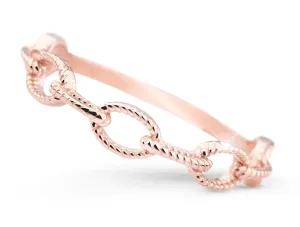 Cutie Jewellery Moderný prsteň z ružového zlata Z5029-X-4 50 mm