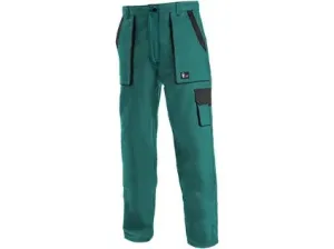 Nohavice do pása CXS LUXY ELENA, dámske, zeleno-čierne, veľ. 50