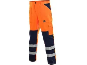 Nohavice CXS NORWICH, výstražné, pánske, oranžovo-modré, veľ. 52