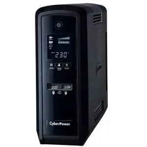 CyberPower GreenPower PFC Sinewave UPS 1300 VA/780 W – SCHUKO, USB, RS-232, LCD displej, lineinteracti