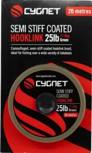 Cygnet náväzcová šnúra semi stiff coated hooklink 20 m - 25 lb 11,3 kg