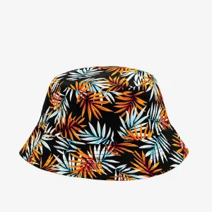 Dámsky čierny bucket klobúk s havajským dizajnom - Doplnky #4082039