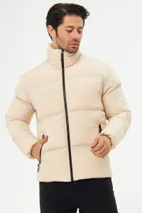 D1fference Men's Water And Windproof Inflatable Winter Coat With Stone Lining