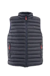 D1fference Men's Lined Water And Windproof Regular Fit Navy Blue Inflatable Vest